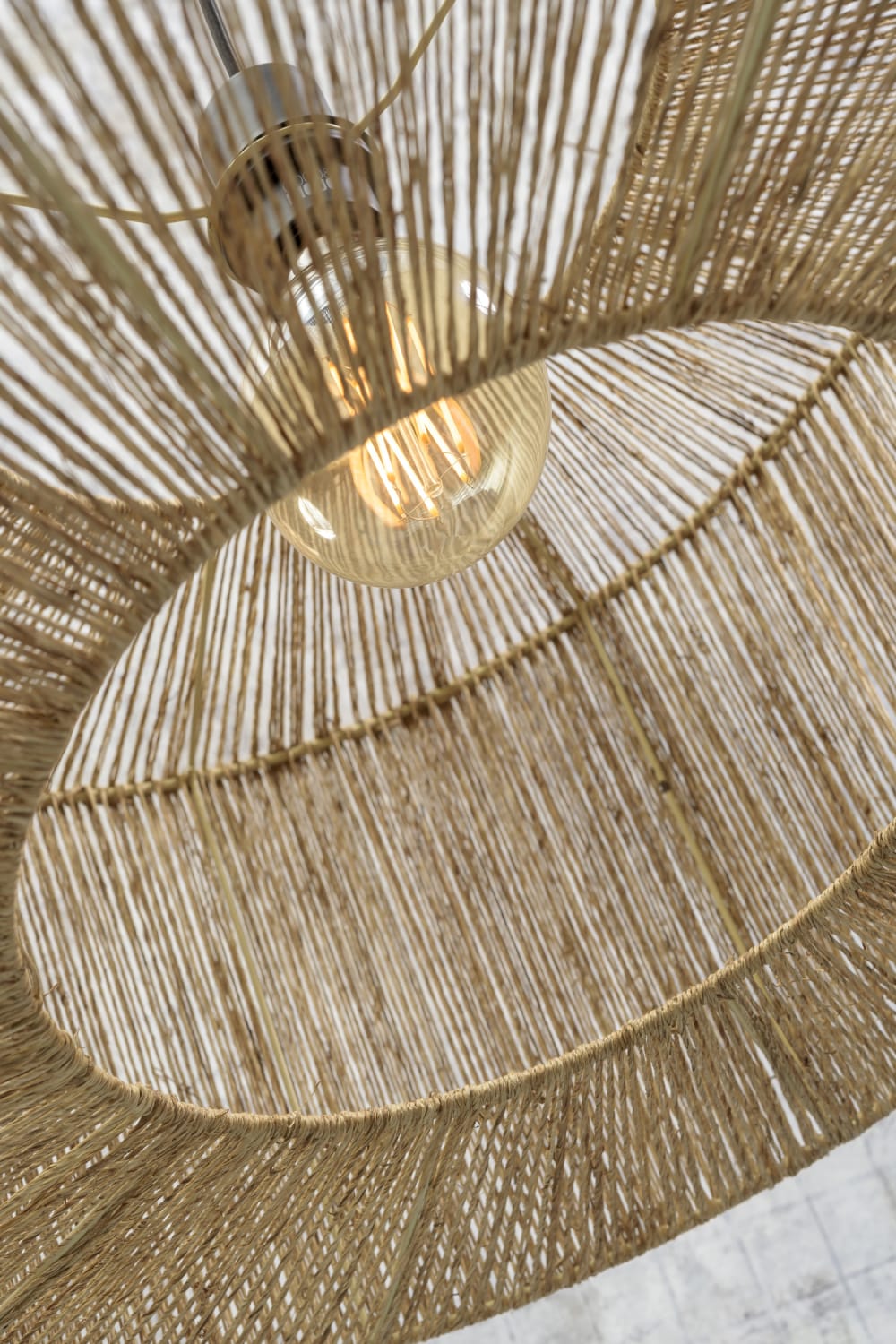 Lampadaire bambou/jute H207cm — vue 4