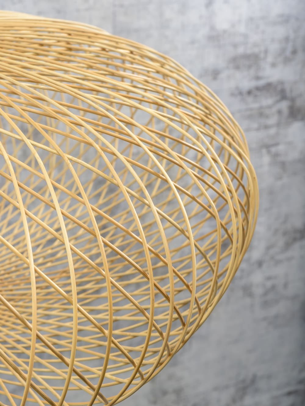 Plafonnier en bambou naturel D60 — vue 3