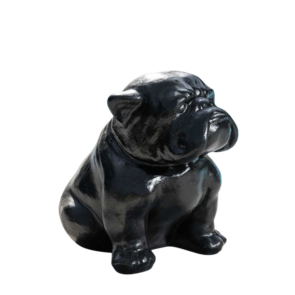 Wanda Collection Statuette Bulldog noir H40cm style classique chic - Béton