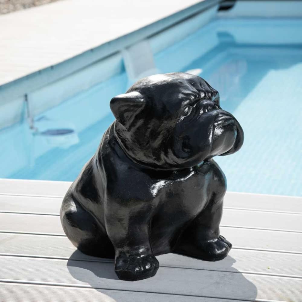Statuette Bulldog noir H40cm - Maisons du Monde