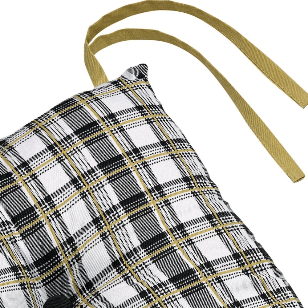 Galette de chaise polycoton gold 38x38 cm - Maisons du Monde