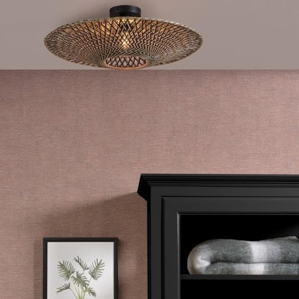 Plafonnier en bambou D60 — vue 3