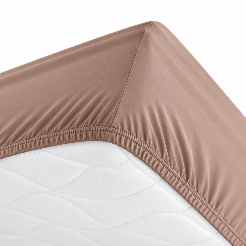 Drap housse jersey extensible en coton blanc 80x190 cm - Maisons du Monde