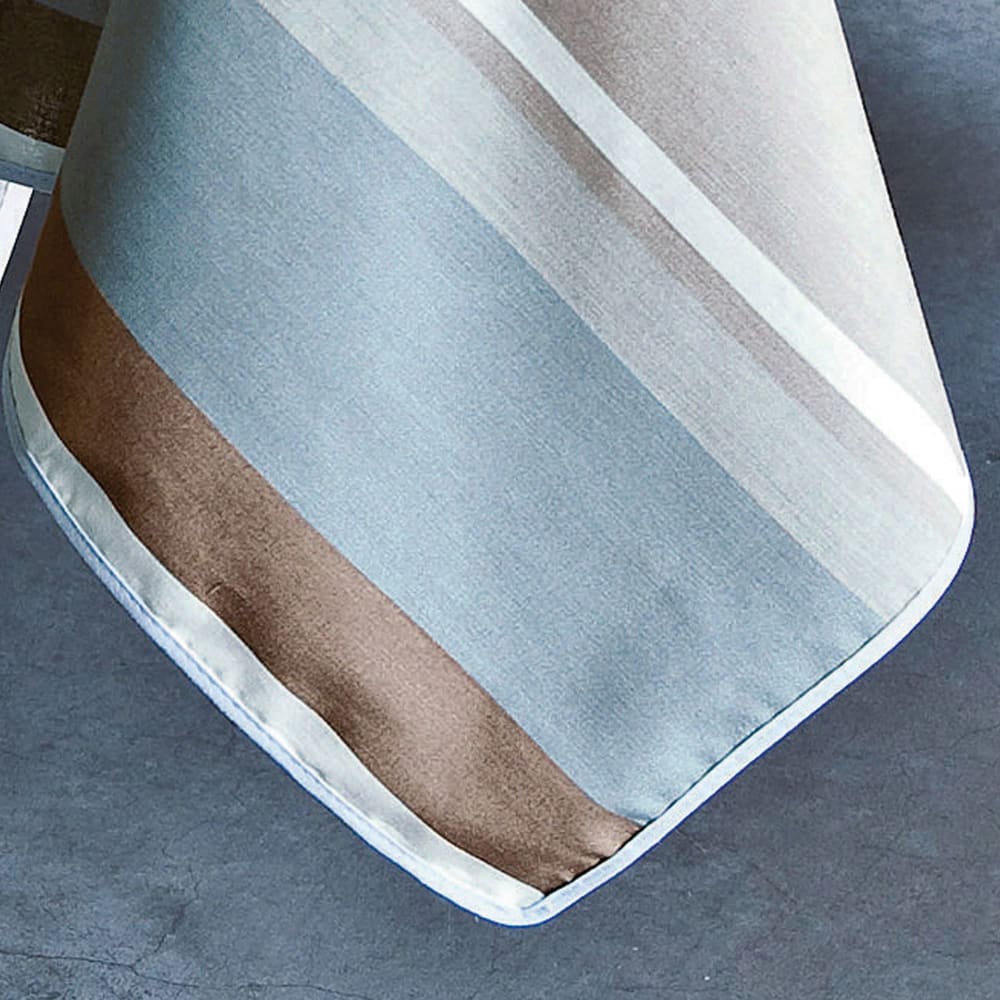 Nappe en coton bleu grisé 150x250cm — vue 4