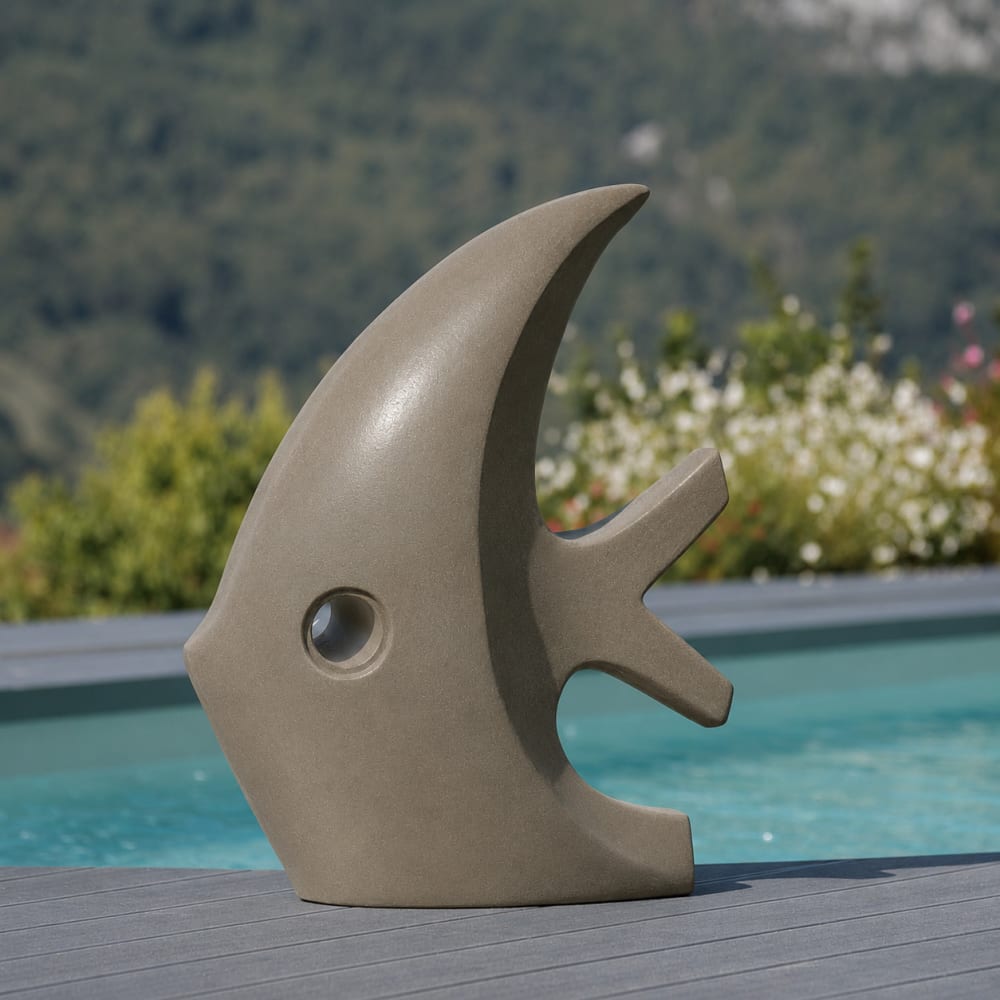 Sculpture poisson gris h78 cm - Maisons du Monde