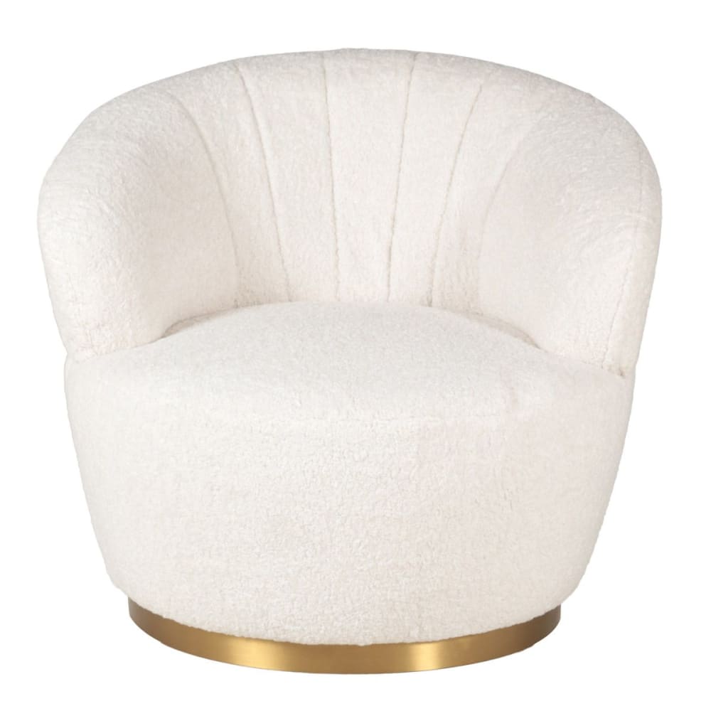 fauteuil écru effet