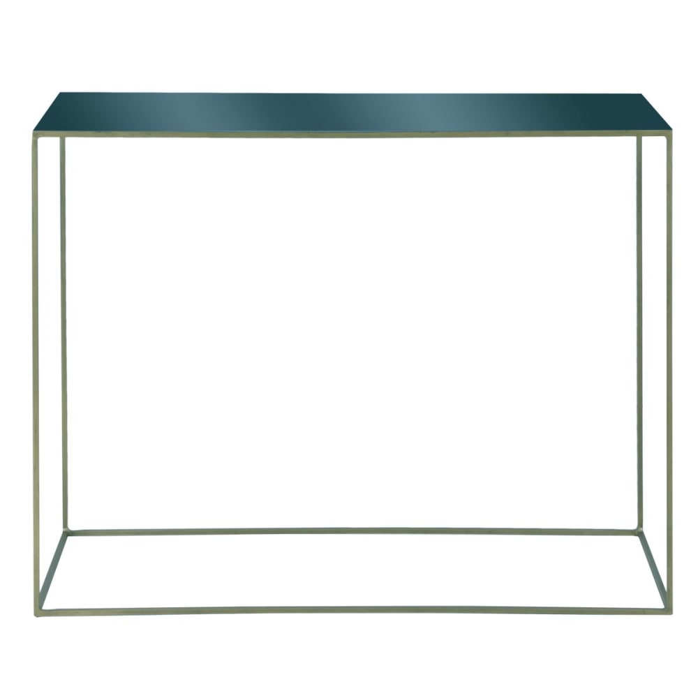 Zago Console métal bleu Bleu Métal - 100x80x40cm