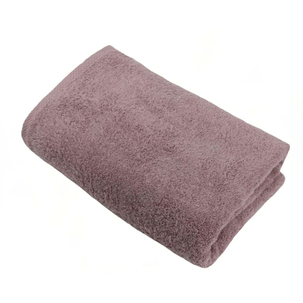 Serviette de toilette éponge en coton lilas 50x100 cm
