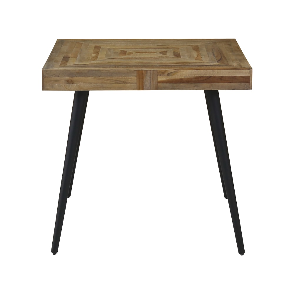 Table teck et métal