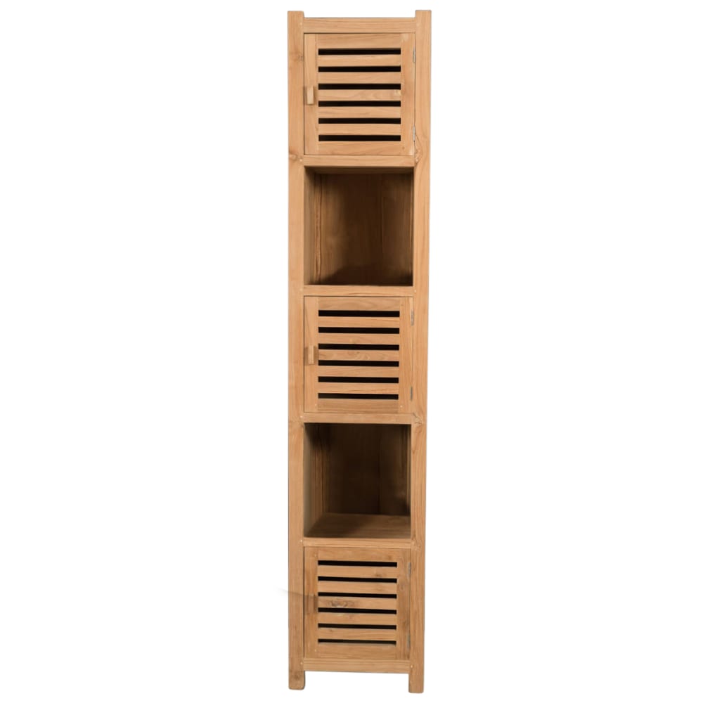 Wanda collection Colonne Salle de Bain en Teck Nature 2m
