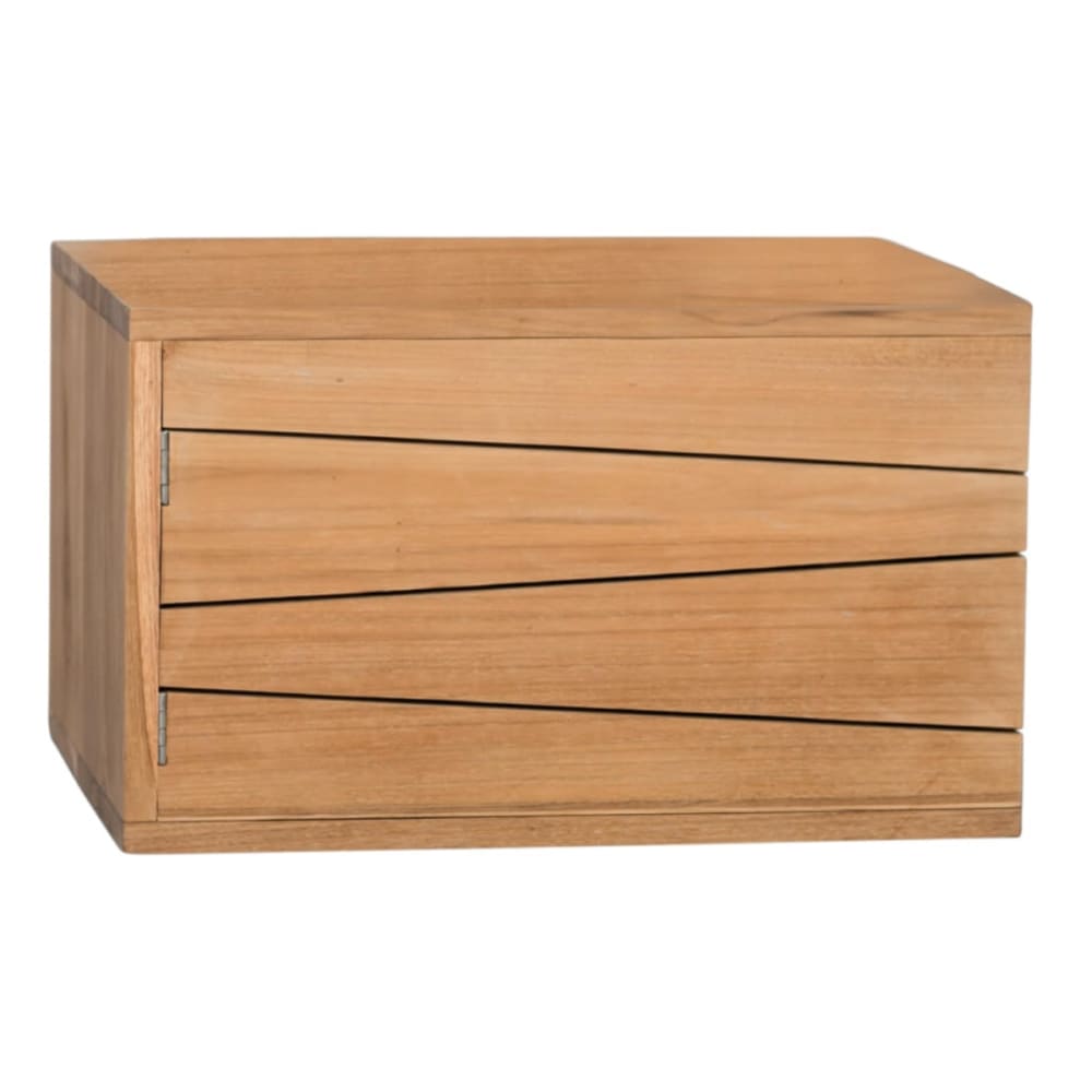Mueble para cuarto de baño suspendido de teca 50 cm