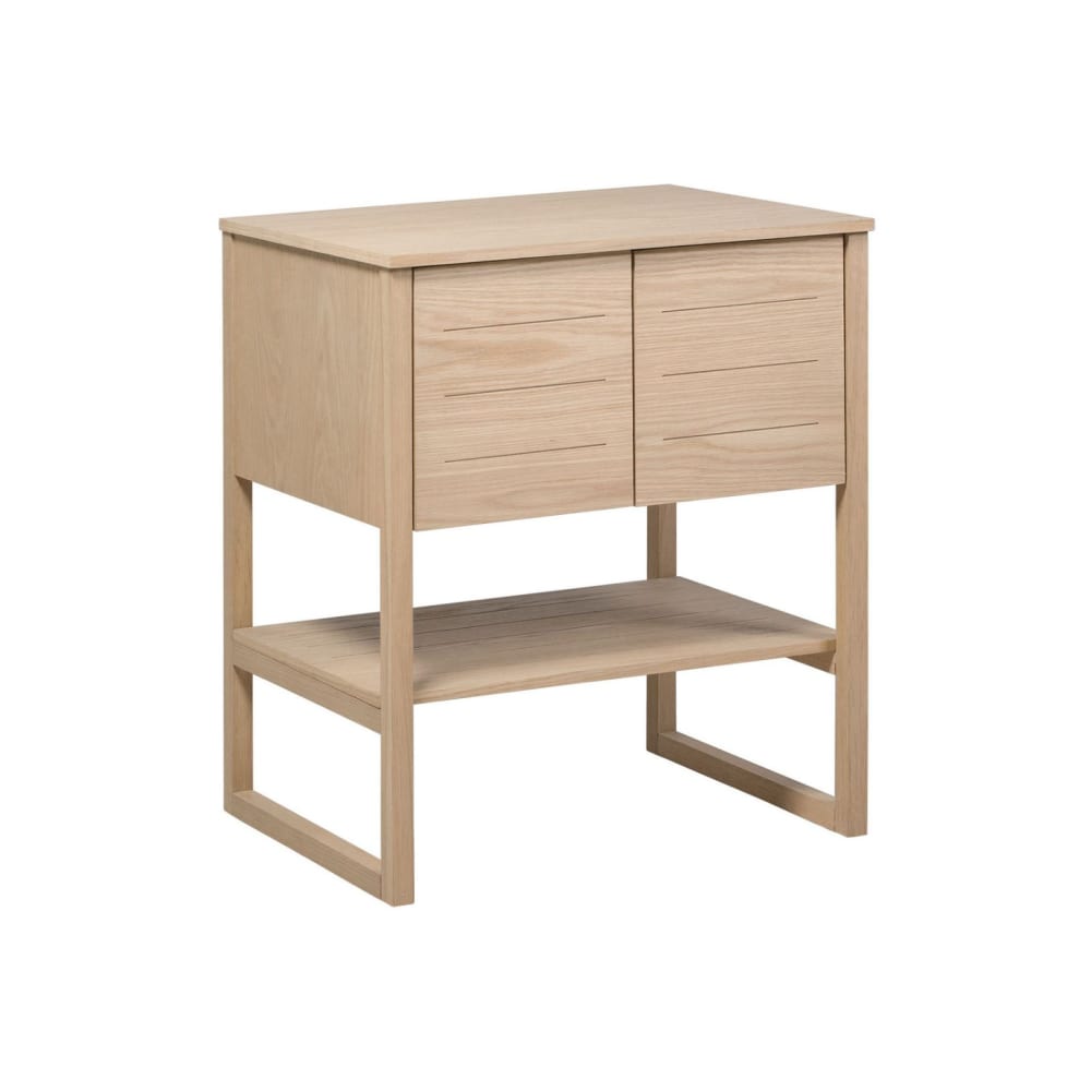 Meuble sous vasque plaqué chêne naturel  70cm