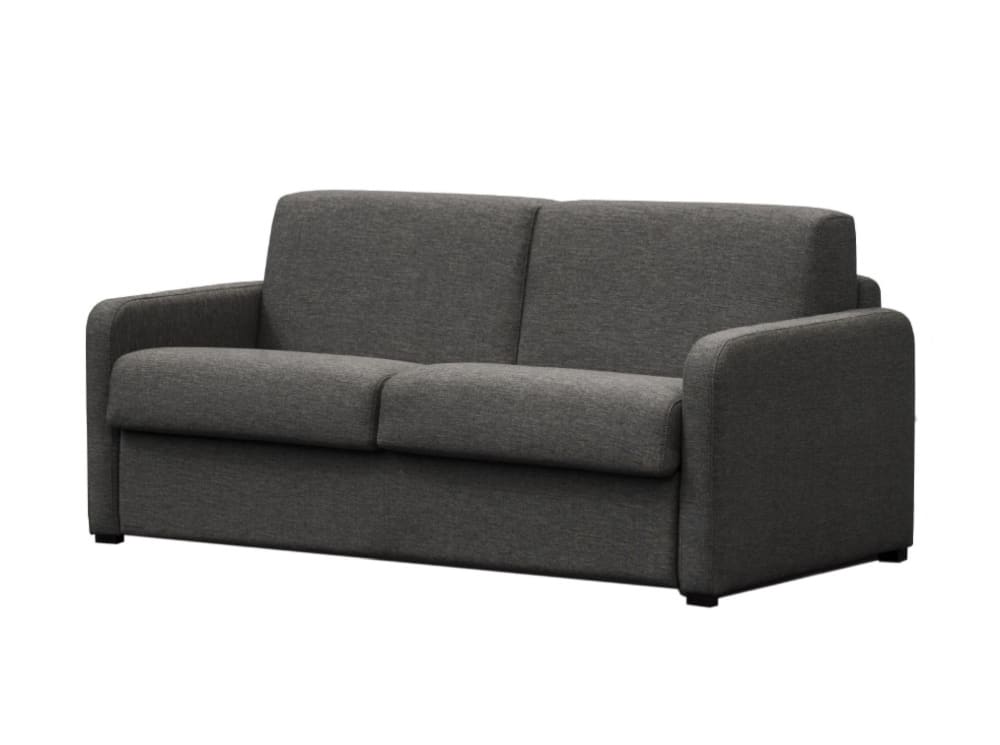 Canapé convertible express 3 places en tissu gris foncé - 160x190cm
