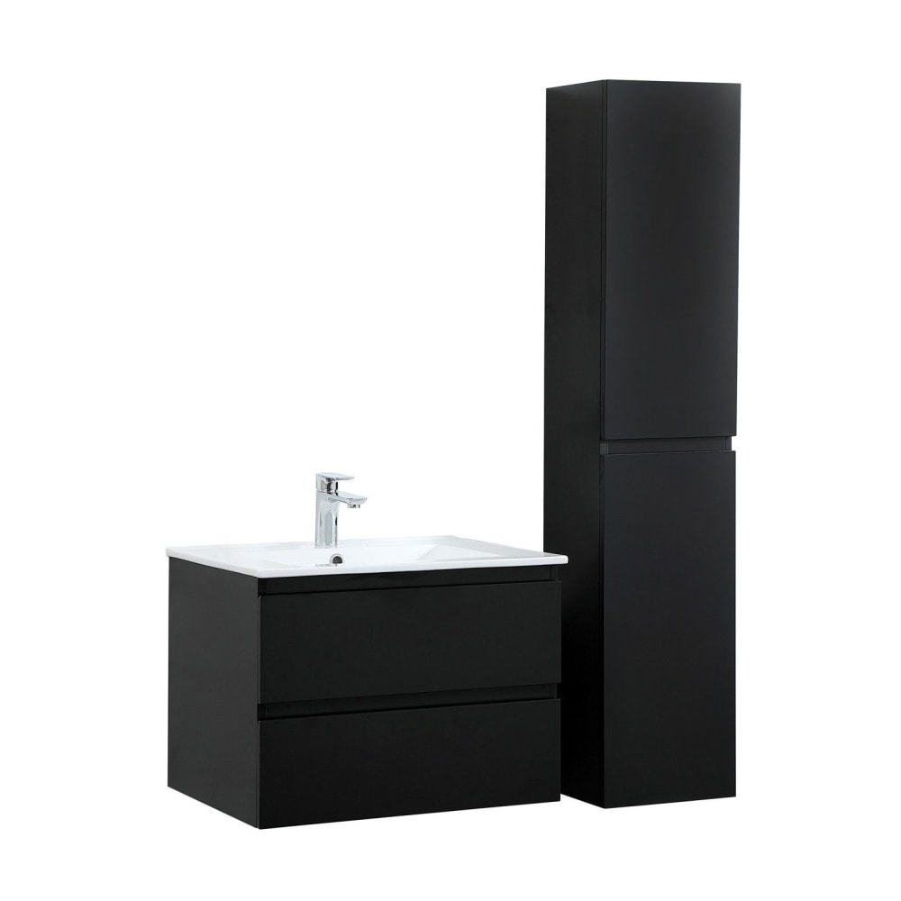 Mob In Einzelmöbel + Spüle + -Hochschrank style modern Schwarz Spanplatte
