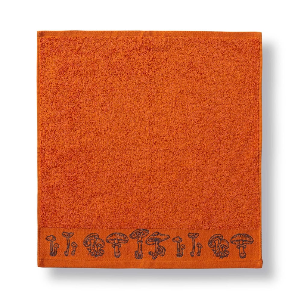Essuie-mains en coton orange 50x50cm