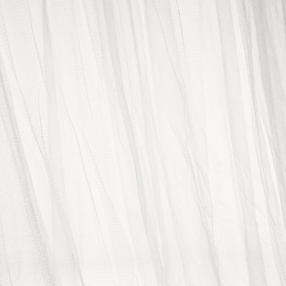 Ciel de lit moustiquaire polyester blanc 60x250 cm (Home Maison) - Image 2