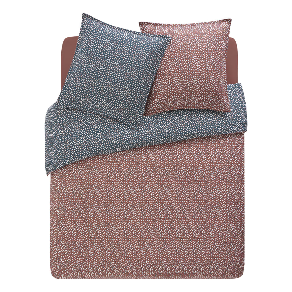 Housse de couette imprimée en coton bleu 200x200 — vue 3