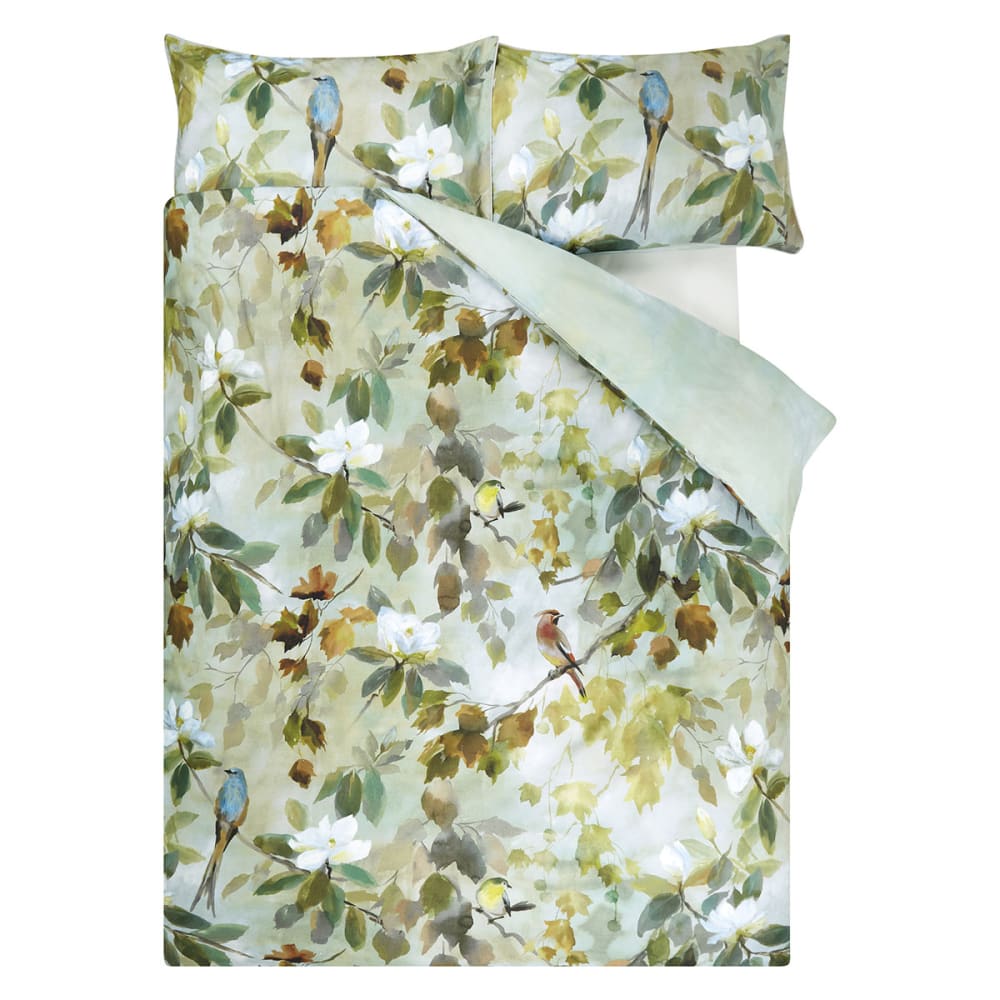 Housse de couette imprimée en percale de coton bleu — vue 3