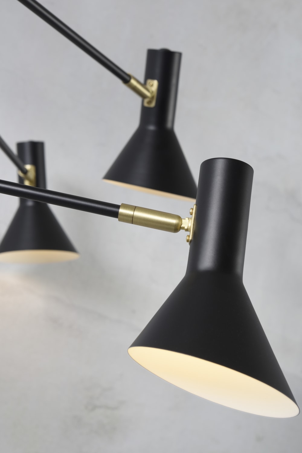 Plafonnier noir 6 lumières — vue 4