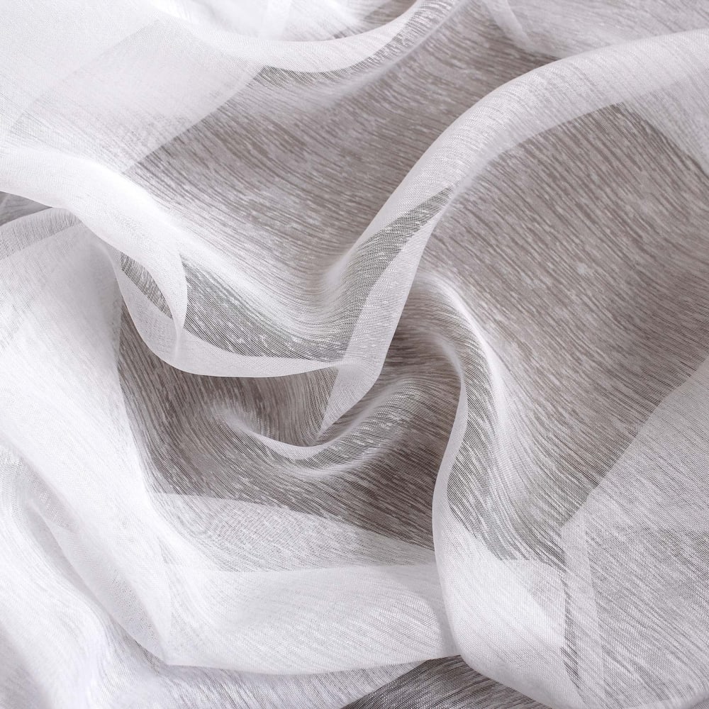 Voilage uni à oeillets grande largeur polyester blanc 240x240 cm - Maisons du Monde