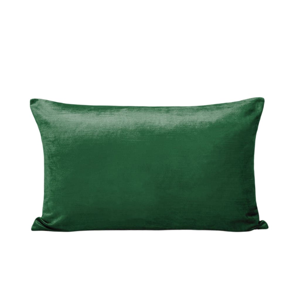 Housse de coussin en viscose vert 40x60 cm