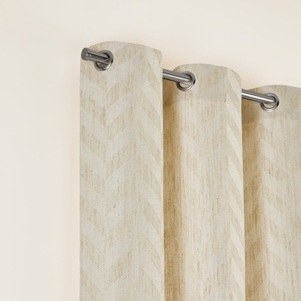 Rideau en viscose ecru 135x350 cm - Maisons du Monde