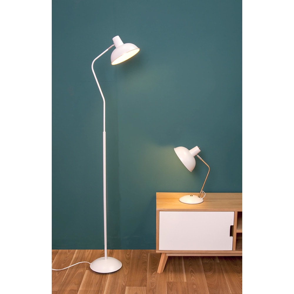 Lampe de table fer blanc 37,5x19,5cm — vue 3