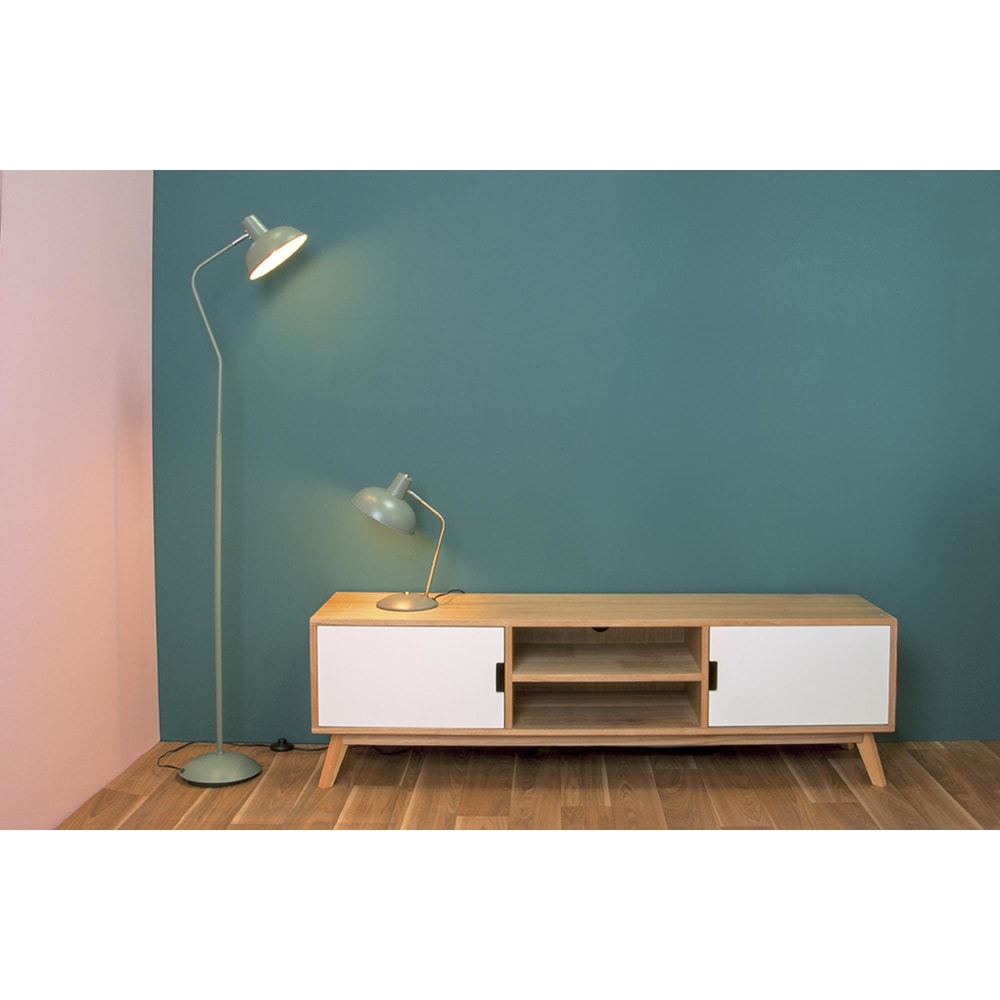 Lampe de table fer vert 37,5x19,5cm — vue 3