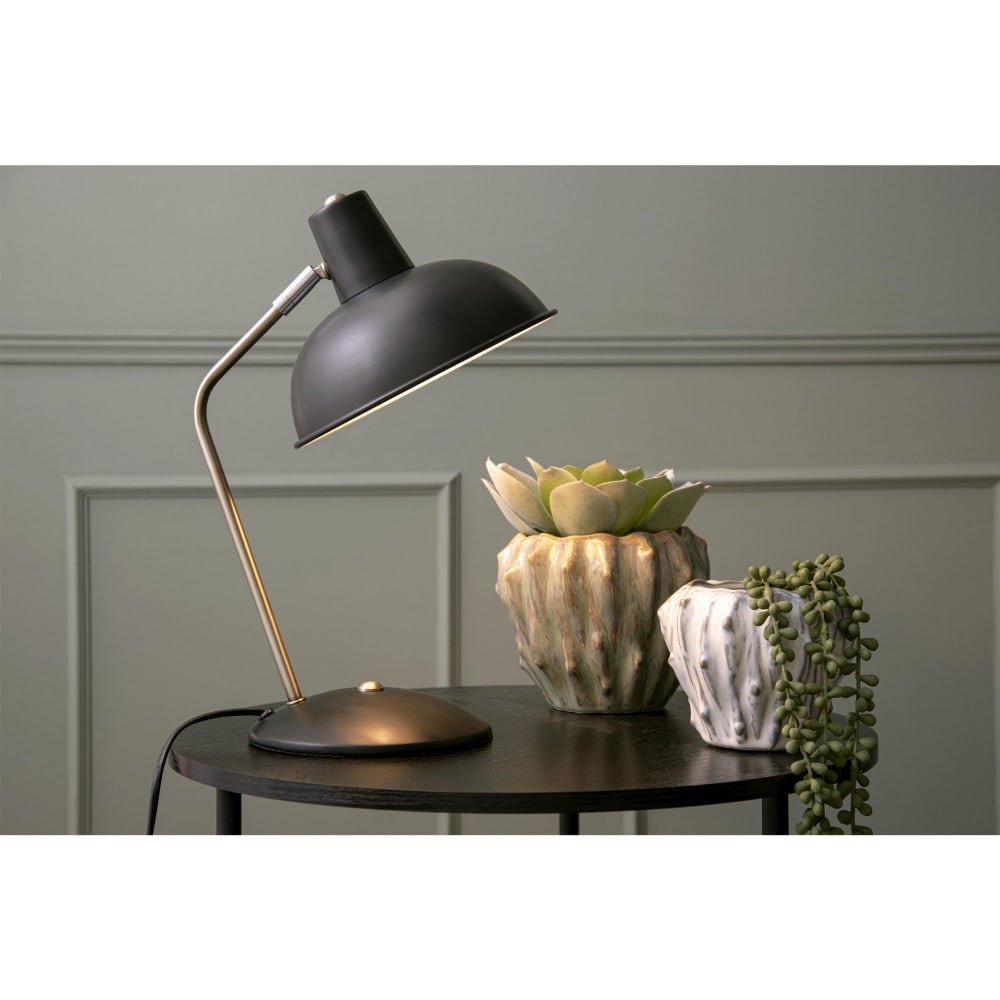 Lampe de table fer noir 37,5x19,5cm — vue 4