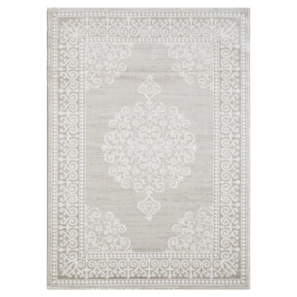 Un amour de tapis Tapis orient style 120x160 beige style classique chic Certifié Oeko-Tex - Pes - Polyester