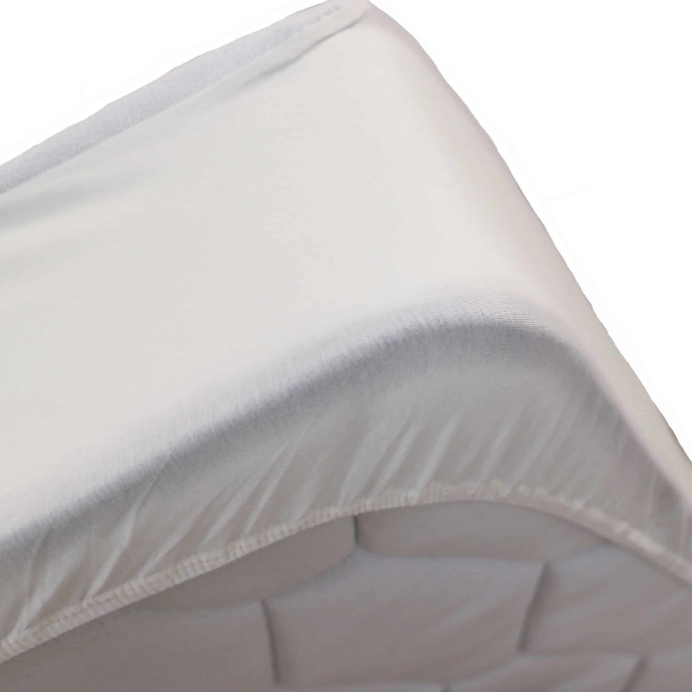 Alèse protège matelas respirante en coton blanc 140x200 cm — vue 3