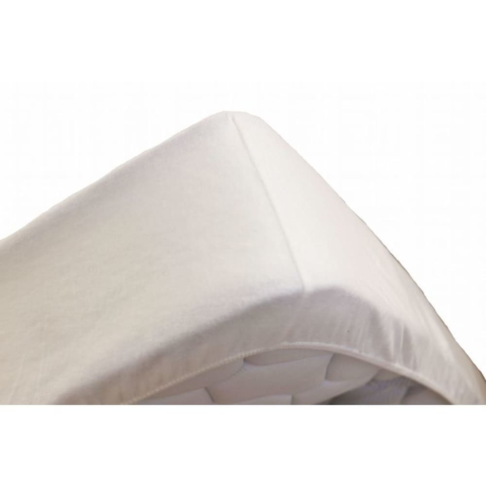 Alèse protège matelas molleton en coton blanc 90x200 cm