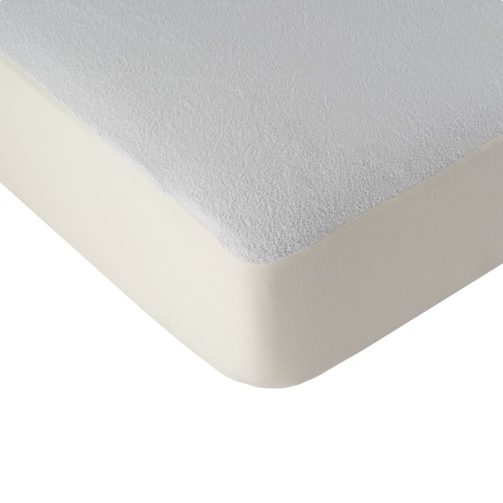 Alèse protège matelas imperméable en coton blanc 120x190 cm