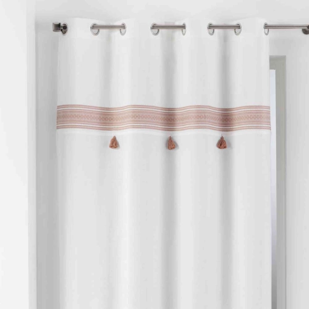 Vorhang aus Baumwolle, 140 x 240 cm, rosa - Maisons Du Monde