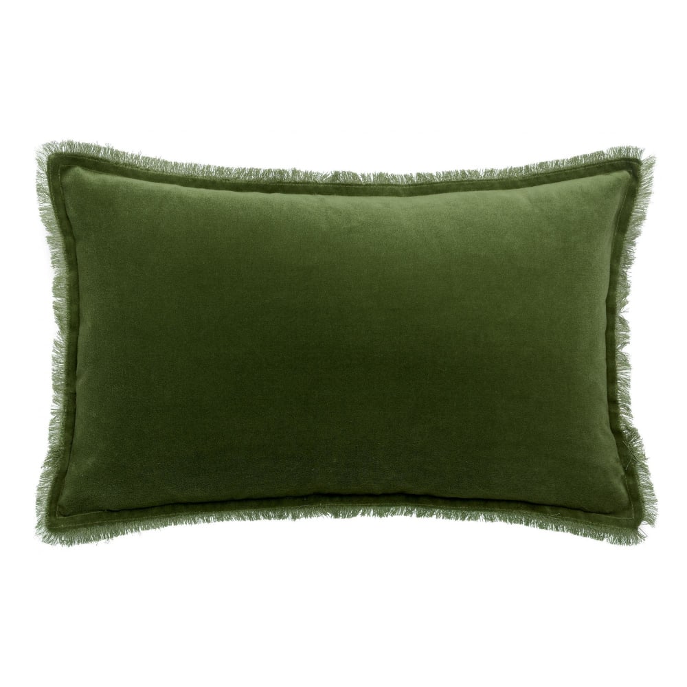 Coussin uni  en coton eucalyptus 30 x 50 cm