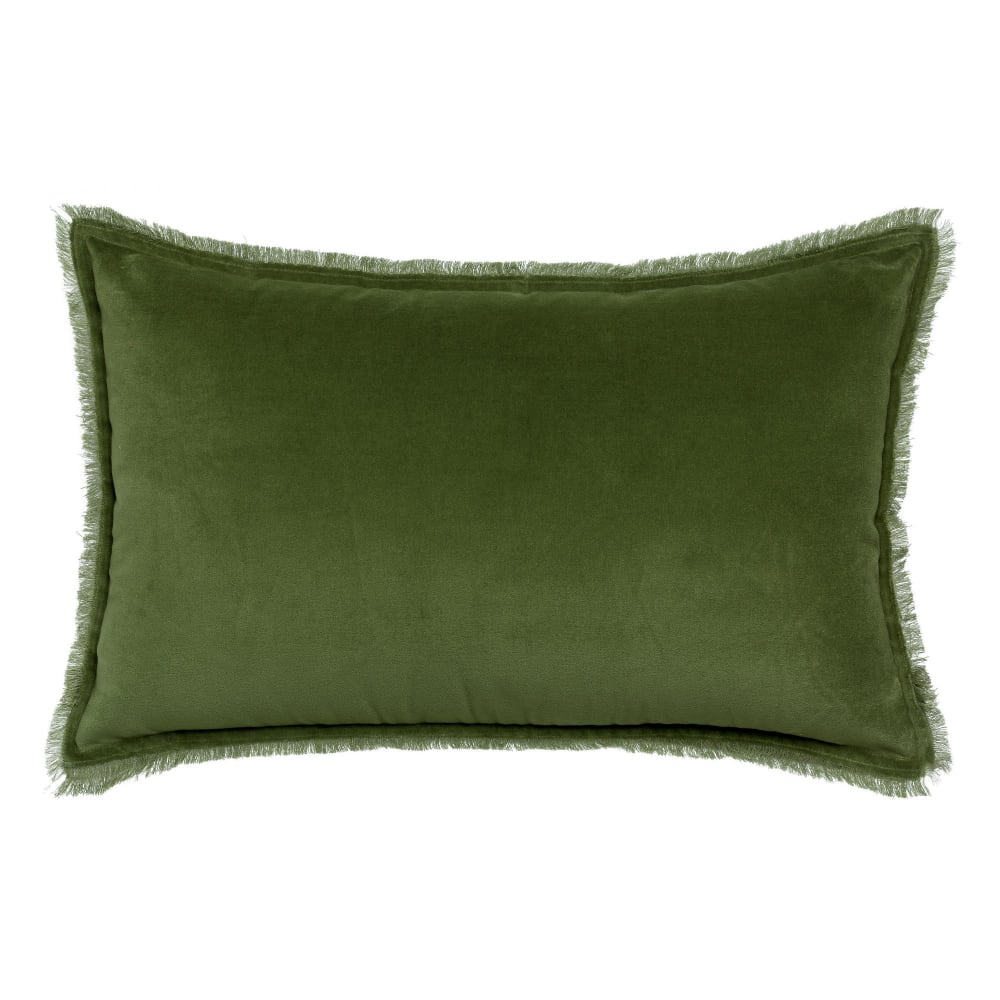 Coussin uni  en coton eucalyptus 40 x 65 cm