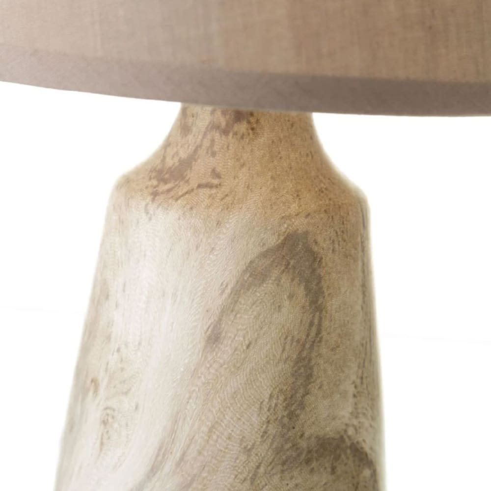 Lampe de chevet beige marbré 28 cm — vue 4