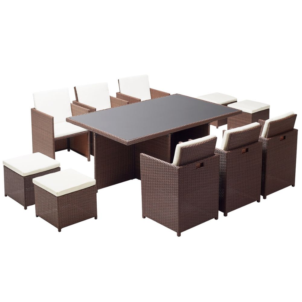 Table et chaises 10 places - encastrables