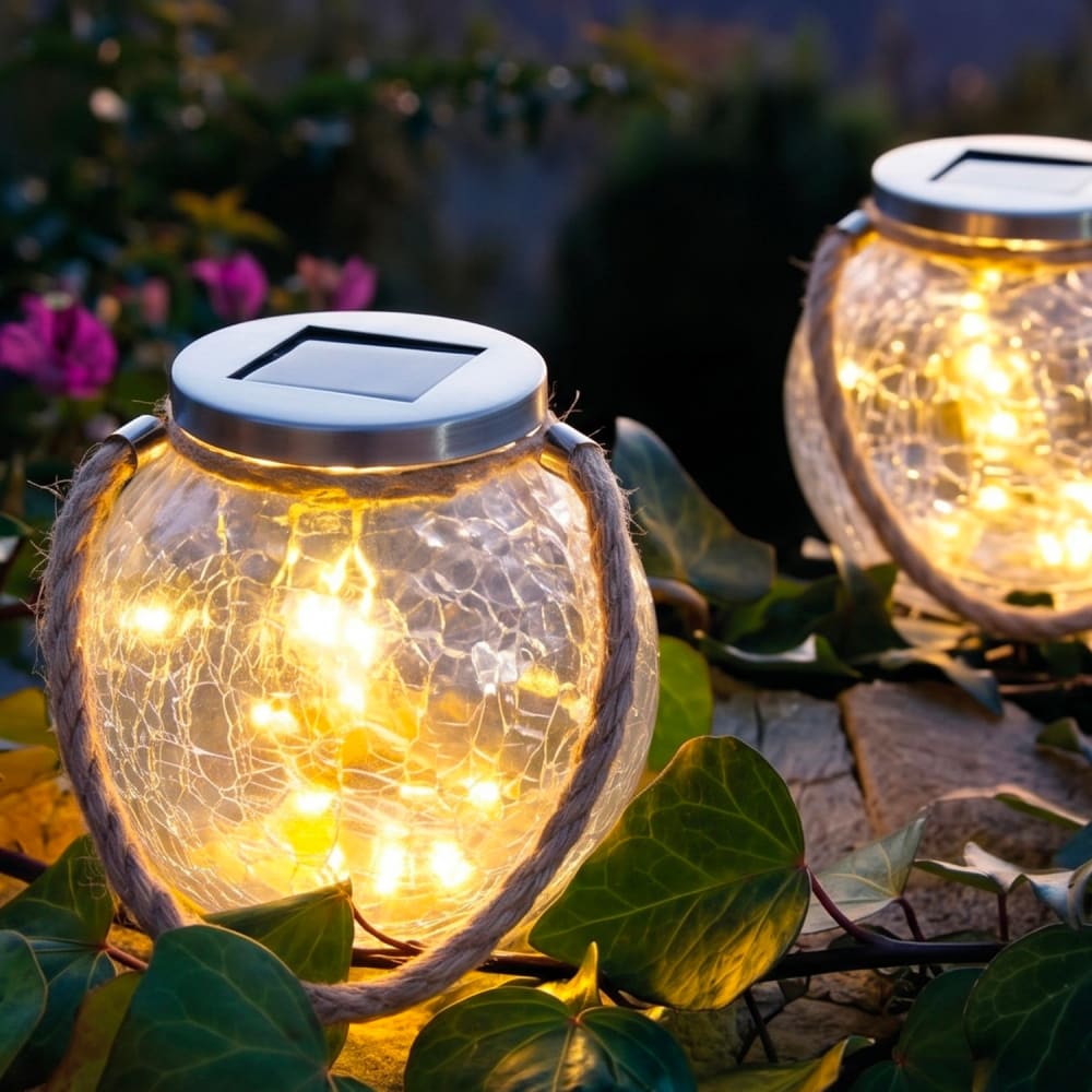 LUMISKY Set aus 2 Sonnenkugeln Transparent h13cm style modern Transparent Glas