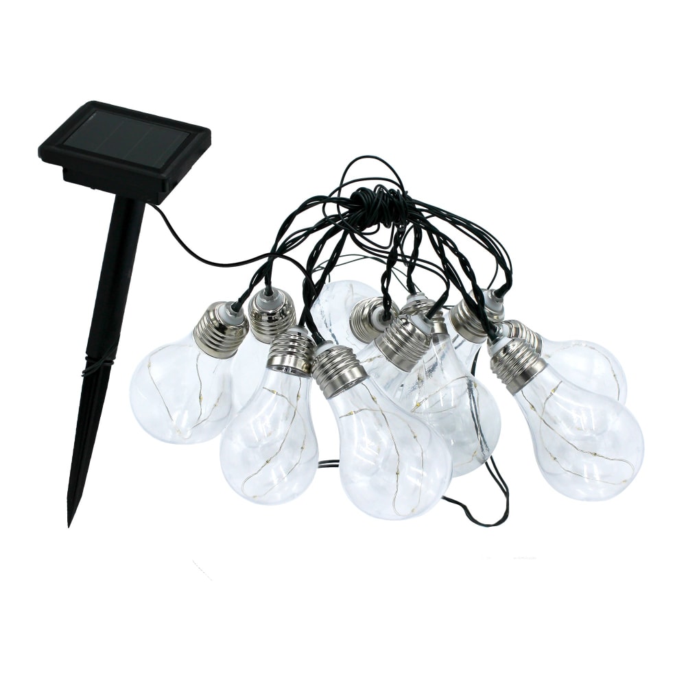 Guirlande solaire plastique transparent 3.75m - Maisons du Monde