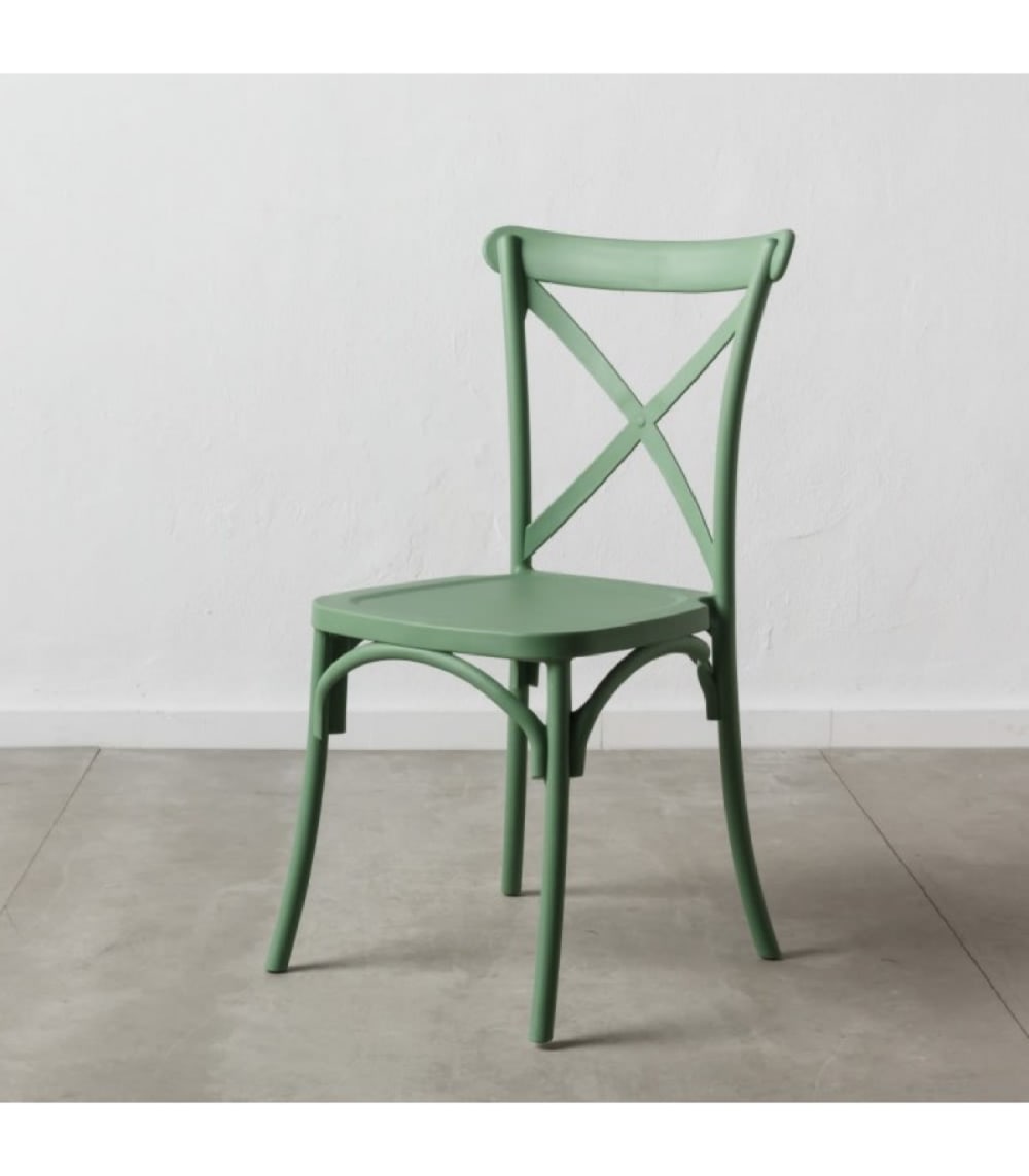Chaise bistrot en polypropylène vert - Maisons du Monde