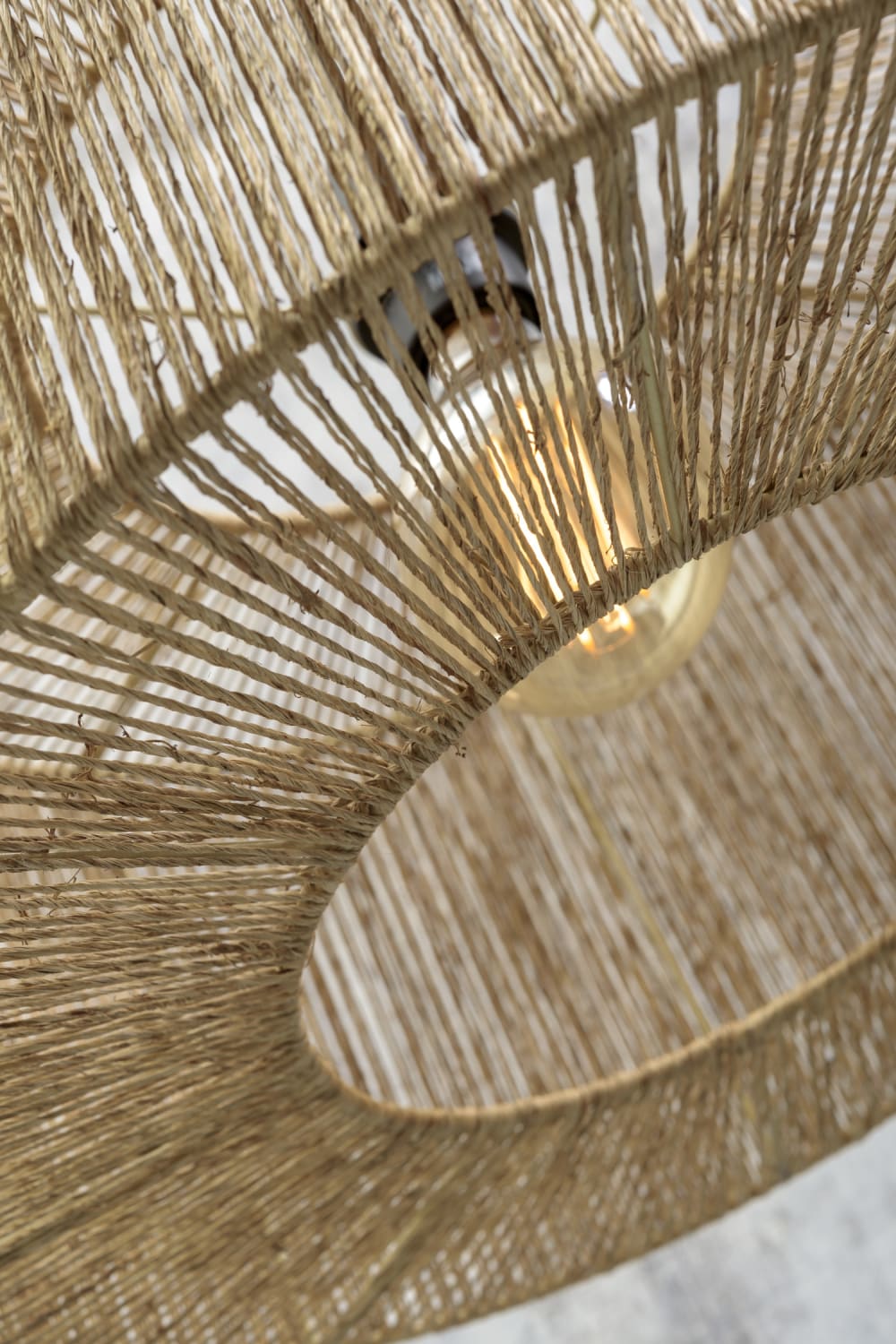 Suspension bambou jute D50cm — vue 4