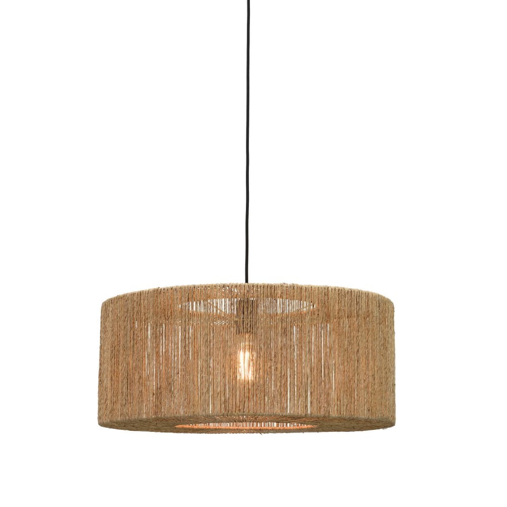 Good & Mojo Hängeleuchte aus Jute, braun, Ø60cm style modern - Jute
