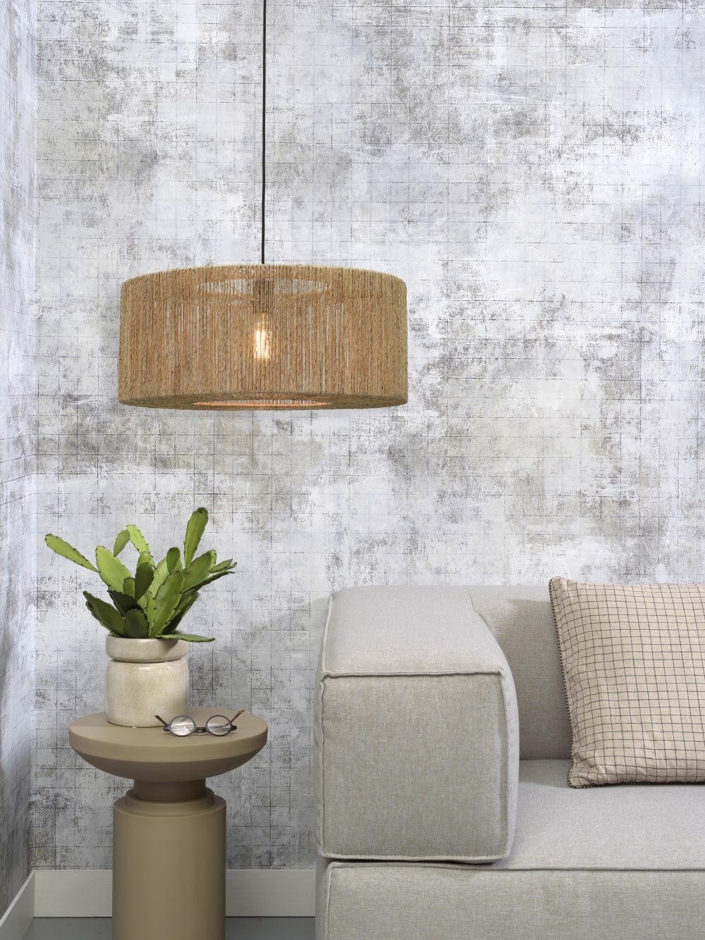Suspension bambou jute D60cm — vue 4
