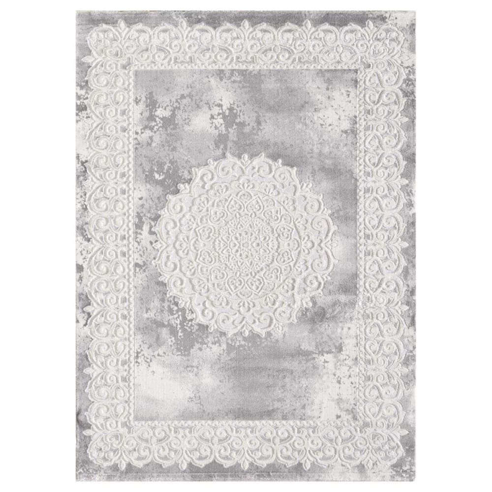 Tapis oriental motif - gris
