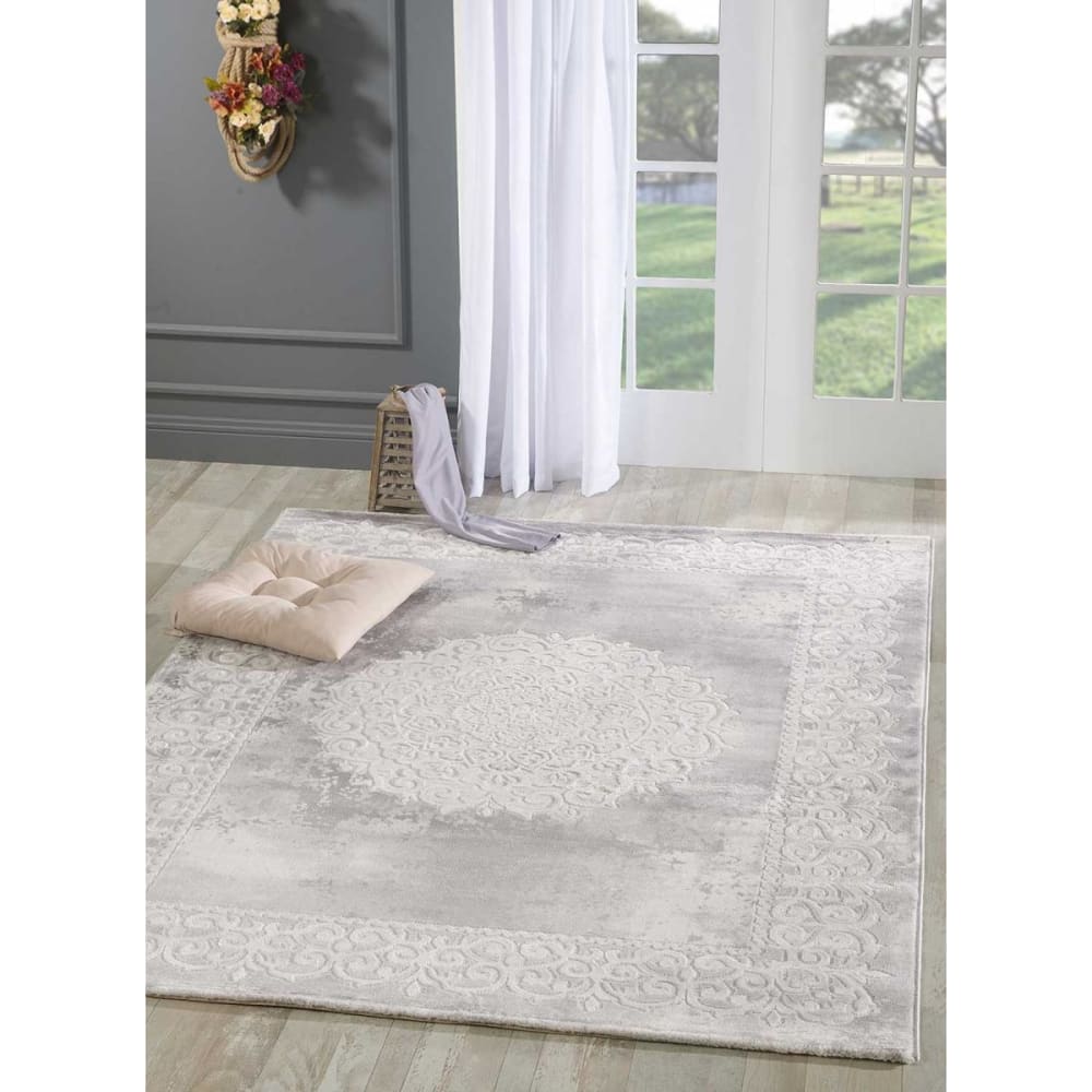 Tapis oriental motif ethnique, idéal pour un salon, gris 200x280 - Maisons du Monde