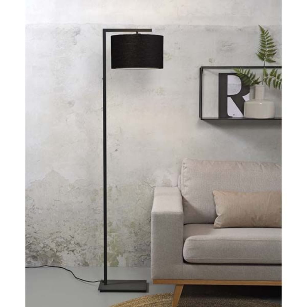 Lampadaire noir et abat-jour noir H160cm - Maisons du Monde