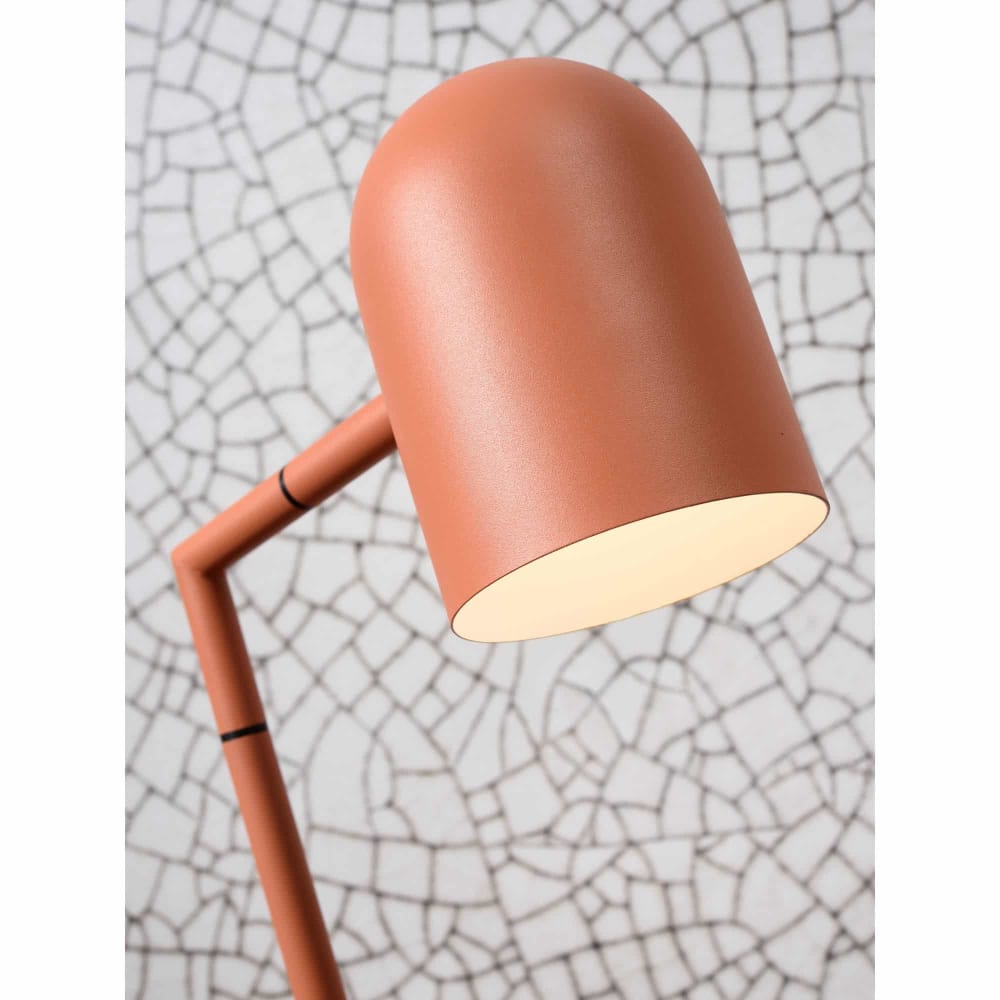 Lampadaire en métal orange H141cm — vue 3