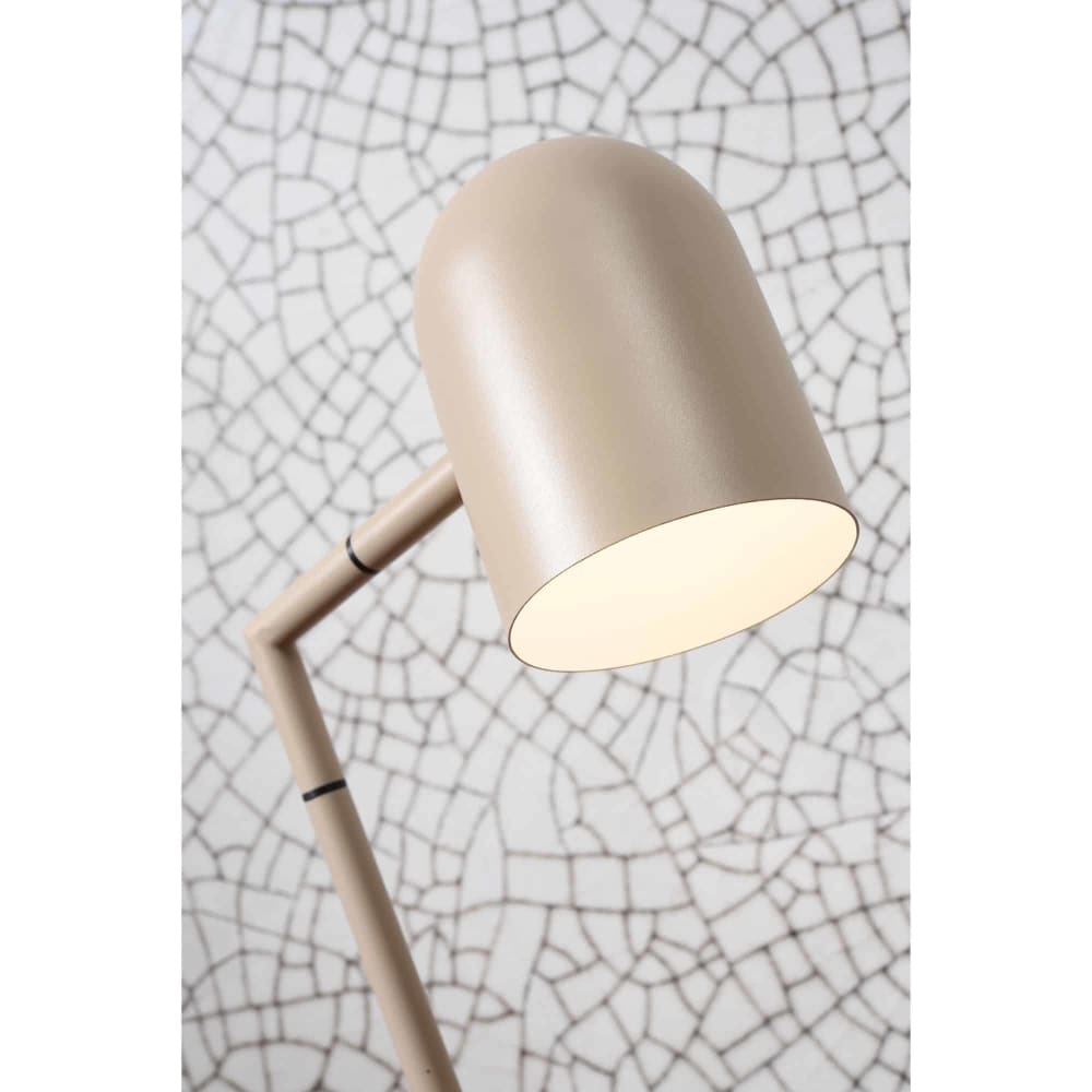 Lampadaire en métal beige H141cm — vue 3