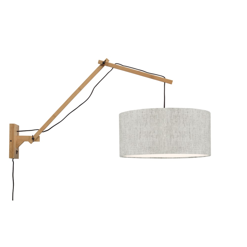 Applique bambou/lin gris L95cm